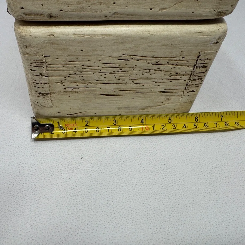 Vintage Wood Cigar Box Locking Hasp NORMA Hinges Distressed No Key 8in